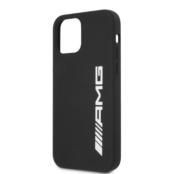 Mercedes-AMG silikoninis dėklas iPhone 12 Pro Max – juodas -- iPhone 12 Pro Max