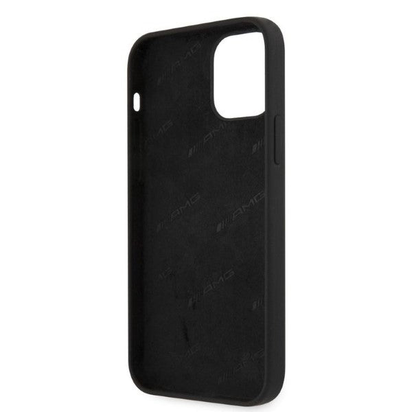 Mercedes-AMG silikoninis dėklas iPhone 12 Pro Max – juodas -- iPhone 12 Pro Max