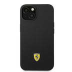 Ferrari MagSafe silikoninis dėklas iPhone 14 Plus – juodas