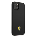 Ferrari MagSafe silikoninis dėklas iPhone 14 Plus – juodas