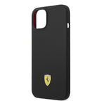 Ferrari MagSafe silikoninis dėklas iPhone 14 Plus – juodas