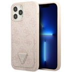 Guess 4G dėklas iPhone 13 Pro / 13 – rožinis, su kortelėmis
