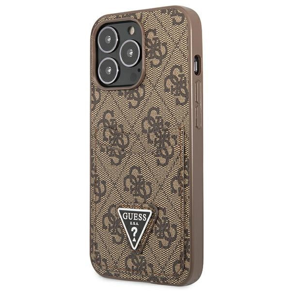Guess 4G dėklas iPhone 13/13 Pro – rudas