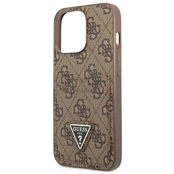 Guess 4G dėklas iPhone 13/13 Pro – rudas