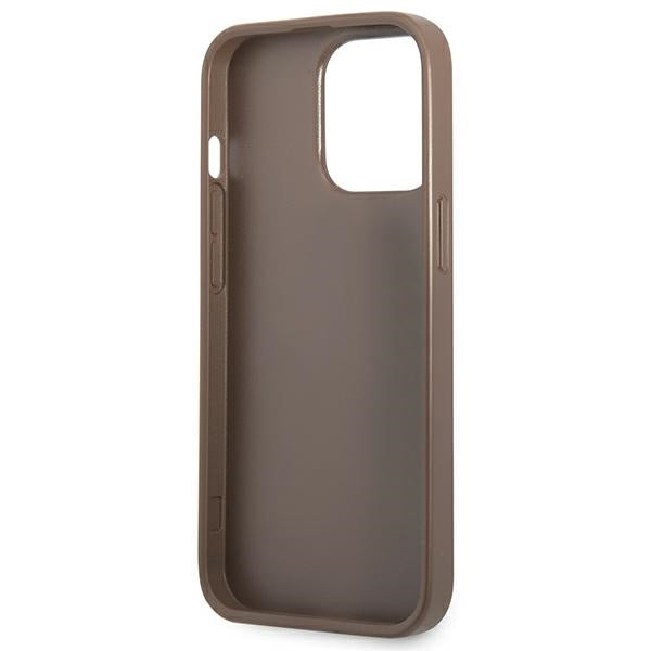 Guess 4G dėklas iPhone 13/13 Pro – rudas