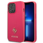 Guess Saffiano 4G dėklas iPhone 13 Pro/13 – rožinis