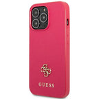 Guess Saffiano 4G dėklas iPhone 13 Pro/13 – rožinis