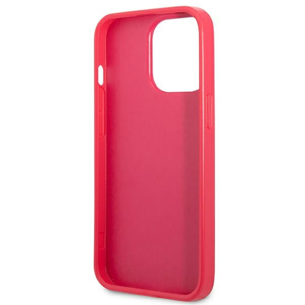 Guess Saffiano 4G dėklas iPhone 13 Pro/13 – rožinis