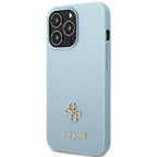 Guess Saffiano 4G dėklas iPhone 13 Pro Max – mėlynas