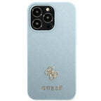 Guess Saffiano 4G dėklas iPhone 13 Pro Max – mėlynas
