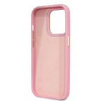 Guess Croco Collection dėklas iPhone 14 Pro – rožinis