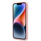 Guess Croco dėklas iPhone 14 Plus / 15 Plus – rožinis