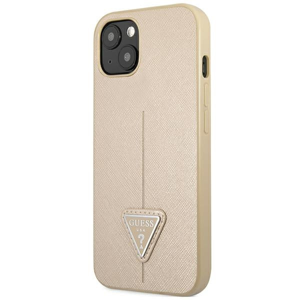 Guess hardcase dėklas iPhone 14 Plus – smėlinis