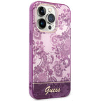 Guess Porcelain dėklas iPhone 14 Pro Max – fuksija