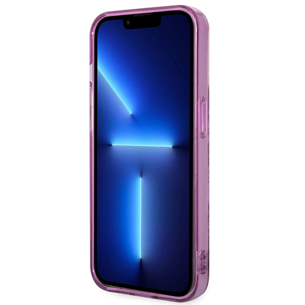 Guess Porcelain dėklas iPhone 14 Pro Max – fuksija