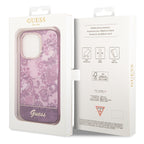 Guess Porcelain dėklas iPhone 14 Pro Max – fuksija