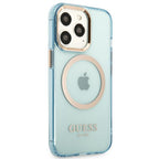 Guess MagSafe dėklas iPhone 13 / 13 Pro – mėlynas