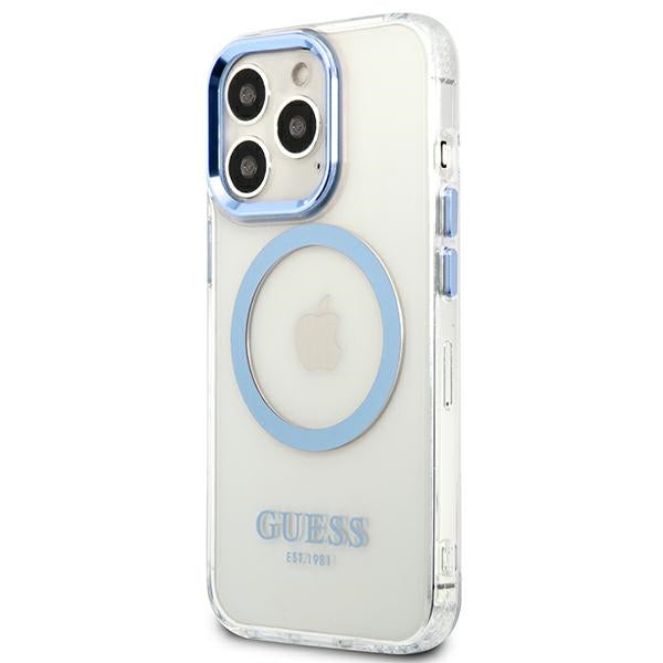 Guess MagSafe dėklas iPhone 13/13 Pro – mėlynas