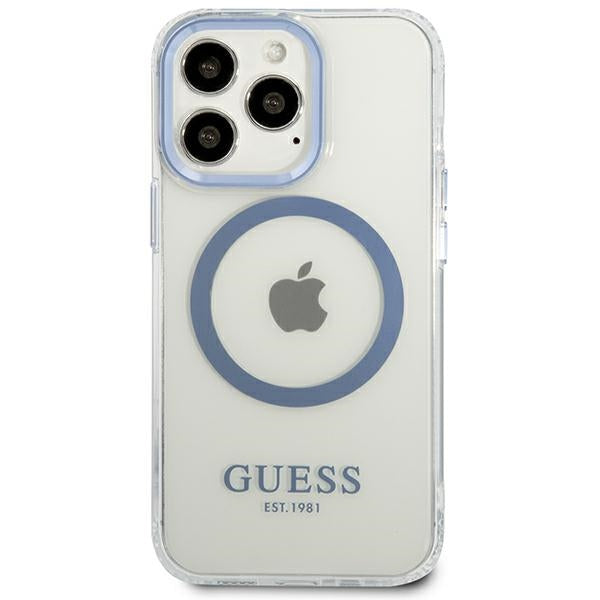Guess MagSafe dėklas iPhone 13/13 Pro – mėlynas
