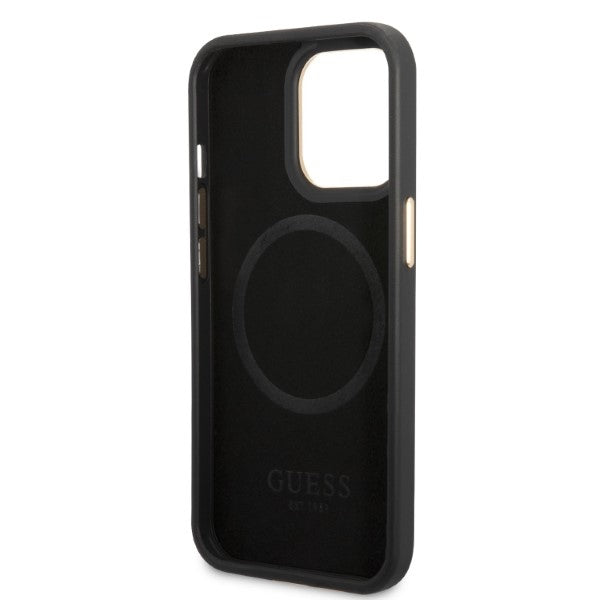 Guess MagSafe dėklas iPhone 13/13 Pro – juodas