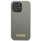Guess MagSafe silikoninis dėklas iPhone 13/13 Pro – pilkas