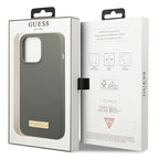 Guess MagSafe silikoninis dėklas iPhone 13/13 Pro – pilkas