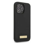 Guess MagSafe silikoninis dėklas iPhone 13 Pro/13 – juodas