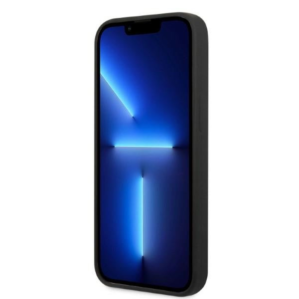 Guess MagSafe silikoninis dėklas iPhone 13 Pro/13 – juodas