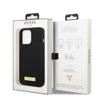 Guess MagSafe silikoninis dėklas iPhone 13 Pro/13 – juodas