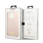 Guess MagSafe silikoninis dėklas iPhone 13 / 13 Pro – rožinis