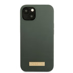 Guess silikoninis MagSafe dėklas iPhone 13 – žalias/khaki