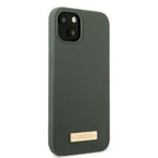 Guess silikoninis MagSafe dėklas iPhone 13 – žalias/khaki