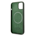 Guess silikoninis MagSafe dėklas iPhone 13 – žalias/khaki
