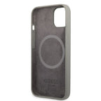 Guess MagSafe silikoninis dėklas iPhone 13 – pilkas