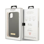 Guess MagSafe silikoninis dėklas iPhone 13 – pilkas
