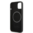 Guess silikoninis MagSafe dėklas iPhone 13 – juodas