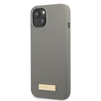 Guess MagSafe silikoninis dėklas iPhone 13 mini – pilkas