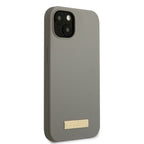 Guess MagSafe silikoninis dėklas iPhone 13 mini – pilkas