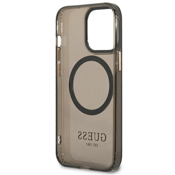 Guess MagSafe dėklas iPhone 13 Pro Max – juodas -- iPhone 13 Pro Max
