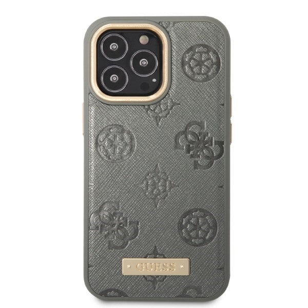 Guess MagSafe dėklas iPhone 13 Pro Max – pilkas