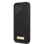 Guess MagSafe silikoninis dėklas iPhone 13 Pro Max – juodas