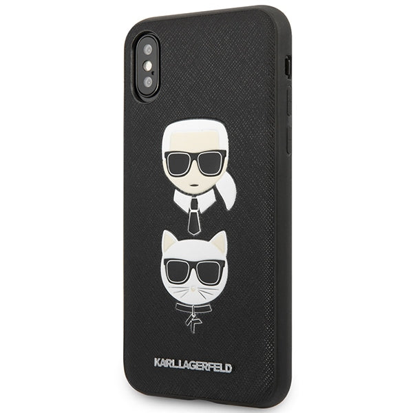 Karl Lagerfeld dėklas iPhone XS Max – juodas -- iPhone XS Max