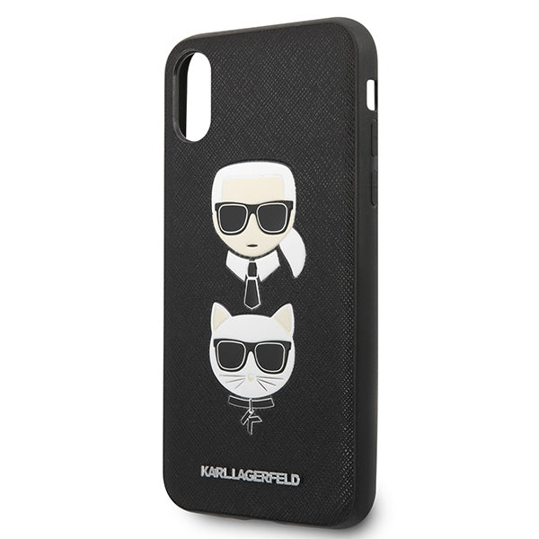 Karl Lagerfeld dėklas iPhone XS Max – juodas -- iPhone XS Max
