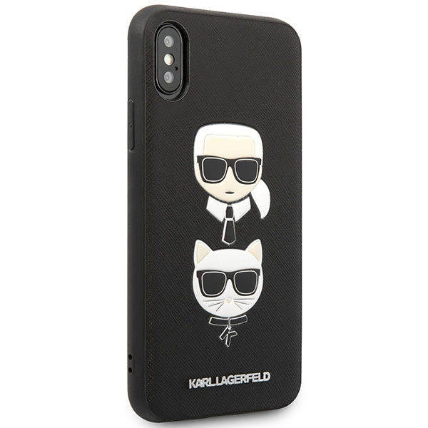 Karl Lagerfeld dėklas iPhone XS Max – juodas -- iPhone XS Max