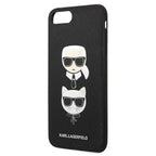Karl Lagerfeld Saffiano Karl&Choupette Head dėklas, skirtas iPhone 7 Plus / iPhone 8 Plus - juodas -- iPhone 7 Plus /...