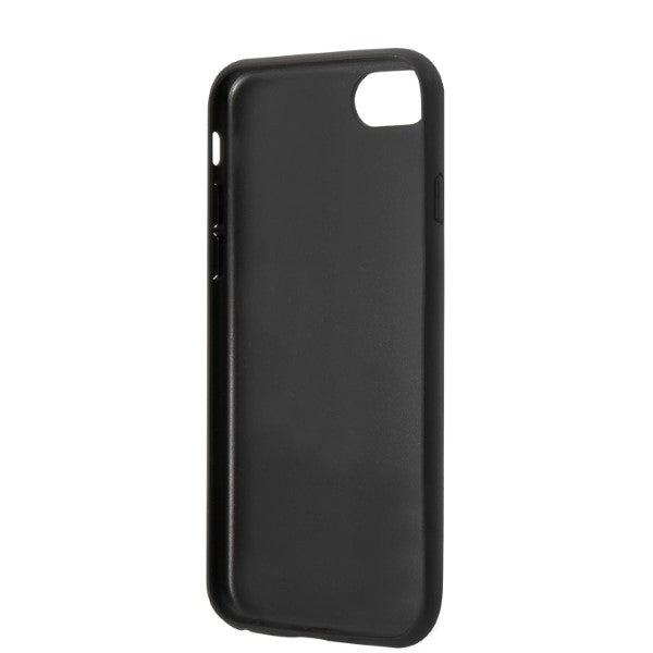 Karlas Lagerfeldas KLHCI8SAKICKCBK iPhone 7/8 / SE 2020 / SE 2022 juodas/juodas kietas dėklas Saffiano Karl&Choupette...