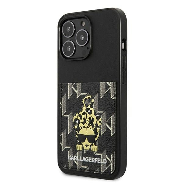 Karl Lagerfeld Karlimals Cardslot dėklas iPhone 13/13 Pro – juodas