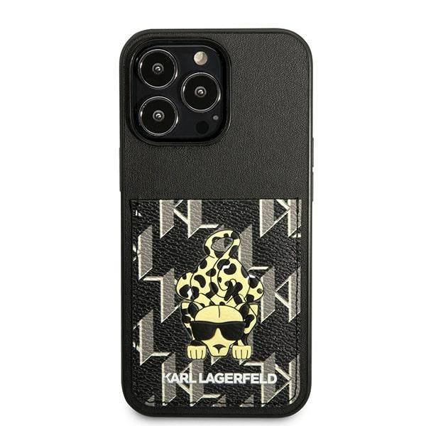 Karl Lagerfeld Karlimals Cardslot dėklas iPhone 13/13 Pro – juodas