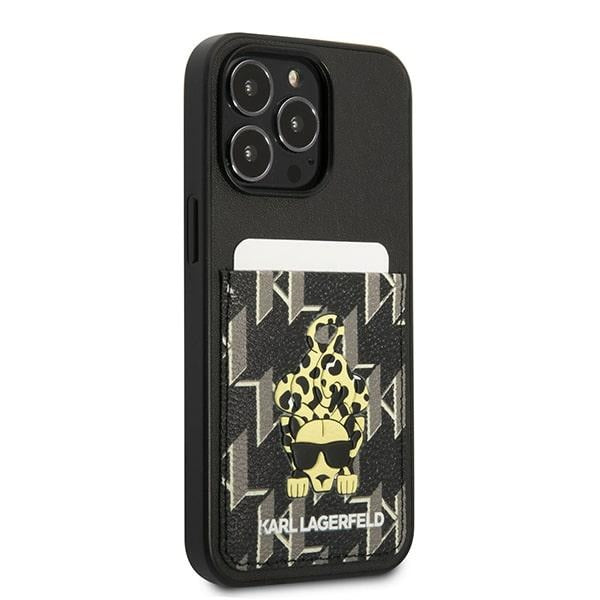 Karl Lagerfeld Karlimals Cardslot dėklas iPhone 13/13 Pro – juodas