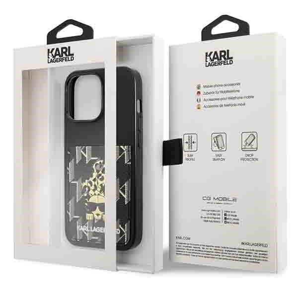Karl Lagerfeld Karlimals Cardslot dėklas iPhone 13/13 Pro – juodas